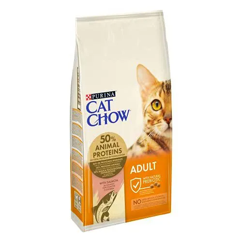 CAT CHOW - Adultos con NaturiumTM - Rico en salmón de Cat Chow