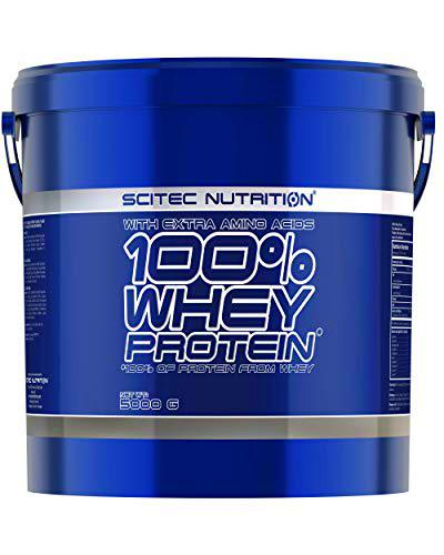 Scitec Nutrition 100% Whey Protein, bebida saborizada en polvo con concentrado de proteína de suero y edulcorantes