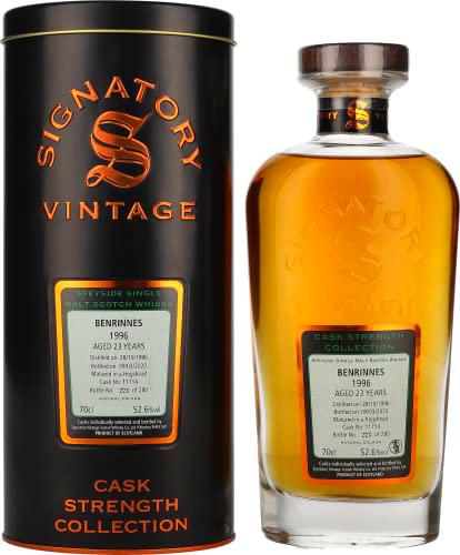 Signatory Vintage BENRINNES 23 Years Old Cask Strength 1996 52,6% Vol