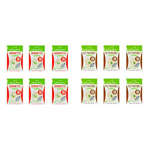 6x Slendier Bio Konjac Espagueti 400g &amp; 6x Bio Konjac Fettuccine 400g