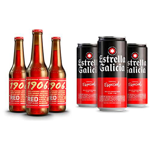 Cerveza 1906 Red Vintage Cerveza - Pack de 24 botellas x 330 ml