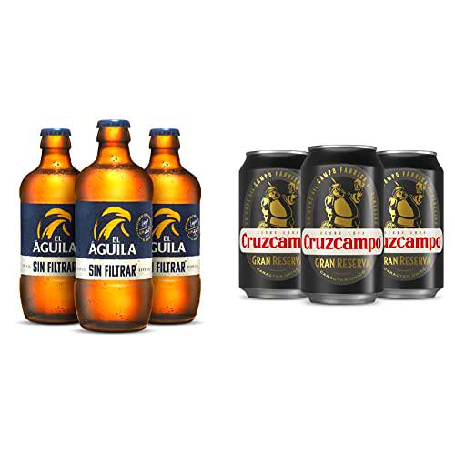 El Aguila Sin Filtrar Cerveza Lager Especial Caja 4 Pack Botella
