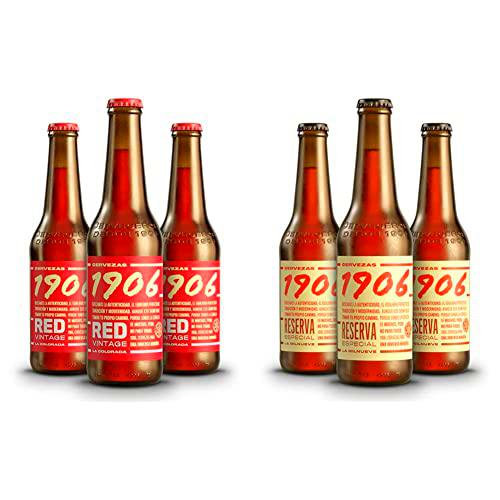 Cerveza 1906 Red Vintage Cerveza - Pack de 24 botellas x 330 ml