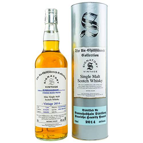Signatory Vintage BUNNAHABHAIN STAOISHA 7 Years Old The Un-Chillfiltered 2014 46% Vol