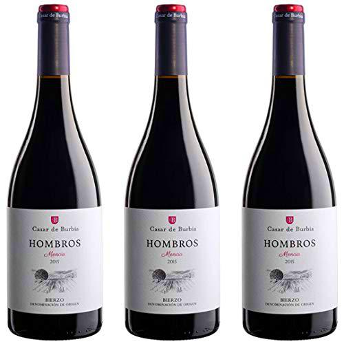 Hombros Mencía Vino Tinto - 3 botellas x 750ml - total: 2250 ml