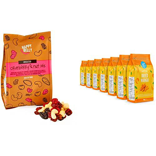 Marca Amazon Happy Belly Mezcla de frutas y frutos secos con arándanos rojos