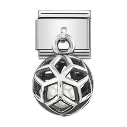 Nomination Adorno NN C, Link, Prata 925, SIMB, PENDENTE (LOSANGO Branco) (2gr) 331810/03 Marca