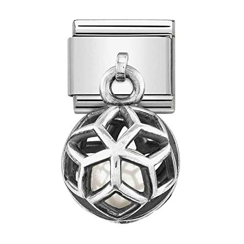 Nomination Adorno NN C, Link, Prata 925, SIMB, PENDENTE (LOSANGO Branco) (2gr) 331810/03 Marca