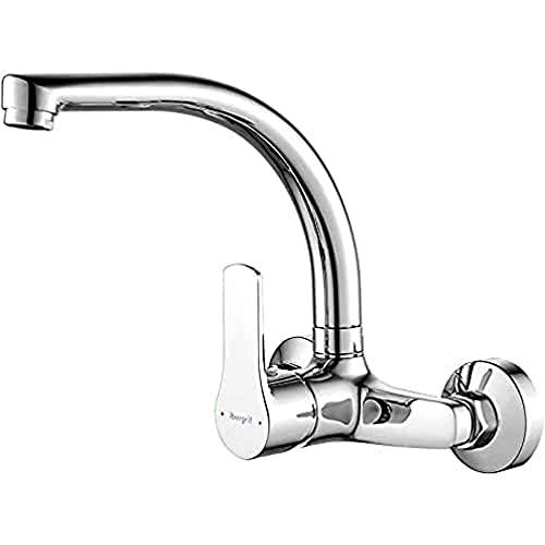 Ibergrif M16357 Star, Griferia de Cocina de Pared, Grifo para Fregadero Monomando