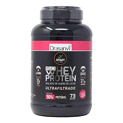 DRASANVI 546725 WHEY Protein Aislado Yogur Fresa 2,2KG Sport Live