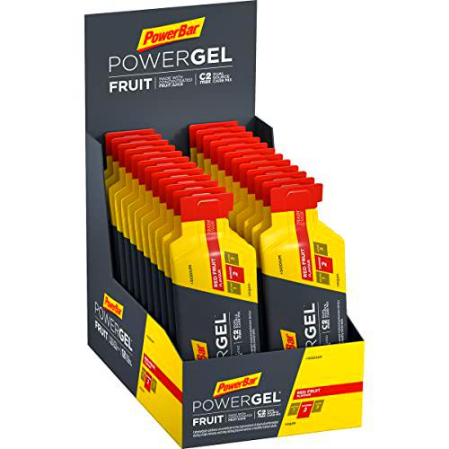 PowerBar PowerGel Fruit Red Fruit 24x41g - High Carb Energy Gel + C2MAX Magnesio e Sodio