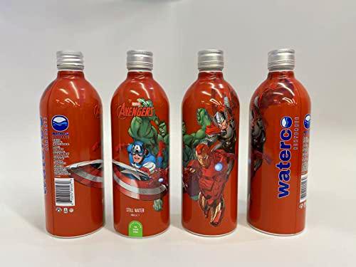Pack de 24 botellas precargadas de agua de manantial Marvel Avengers Aluminio 500 ml