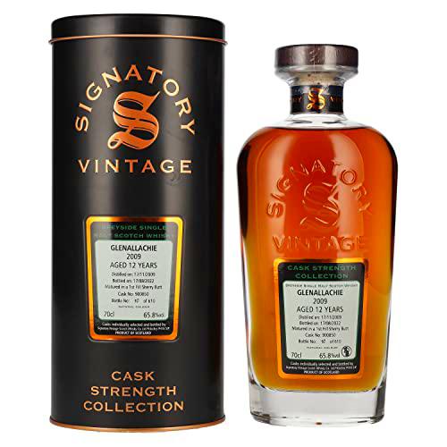 Signatory Vintage GLENALLACHIE 12 Years Old Cask Strength 2009 65,8% Vol