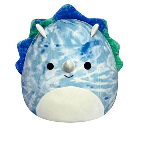 Squishmallows SQK3306 Jerome de los Triceratops - Peluche Oficial de Kelly Toys (40 cm)