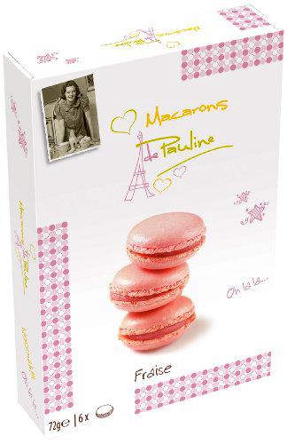 Macarons de Pauline Fraise - Fraise 72 g, 10 unidades (10 x 72 g)