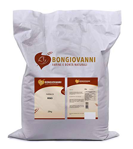 Bongiovanni Farine e Bonta' Naturali Harina de Arroz 25Kg sin Gluten 25000 g