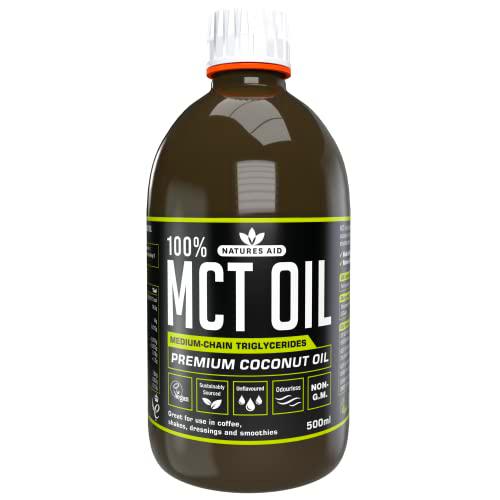 Natures Aid 100 Porcentaje MCT Coconut Aceite 500 ml