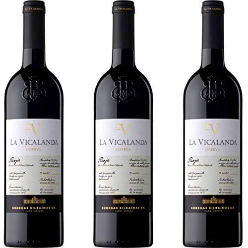 La Vicalanda Reserva Vino Tinto Reserva - 3 botellas x 750ml