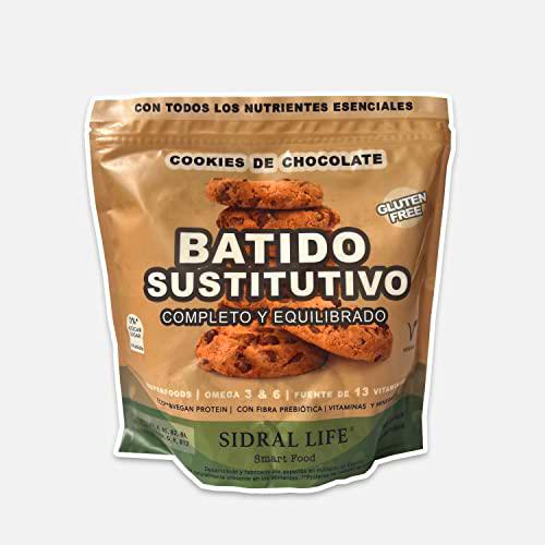 Batido Sustitutivo Completo y Equilibrado Sidral Life | 4 Sabores | Vegan (Cookies de Chocolate)