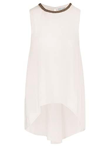 Mint &amp; Mia Web-Top Camiseta de Tejido, Lech, 40 para Mujer
