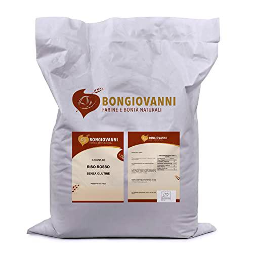 Bongiovanni Farine e Bonta' Naturali Harina de Arroz Rojo 25Kg Bio sin Gluten 25000 g