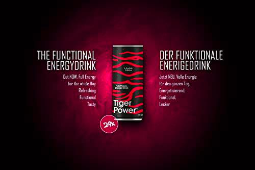Tiger Power - Energy Drink - Rojo Granada - 24x250ml