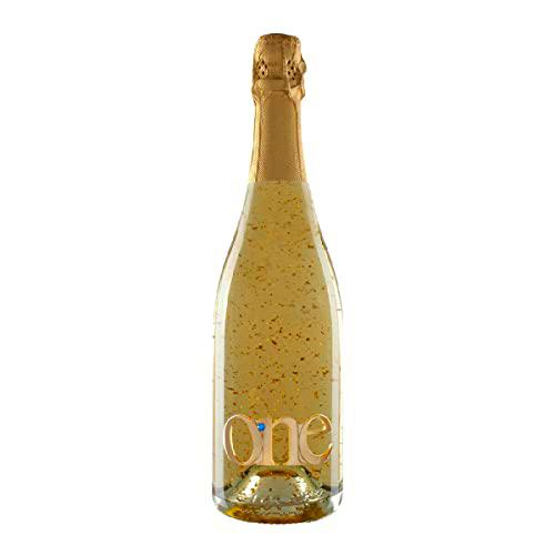 ONE | Vino Espumoso Brut One Gold White, Vino Espumoso Brut con copos de oro 24K