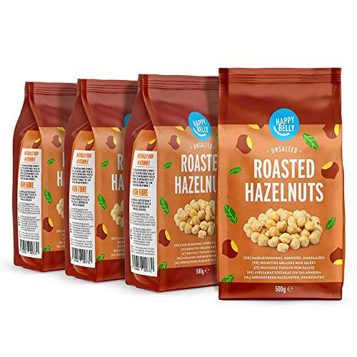 Marca Amazon - Happy Belly Avellanas tostadas sin sal añadida