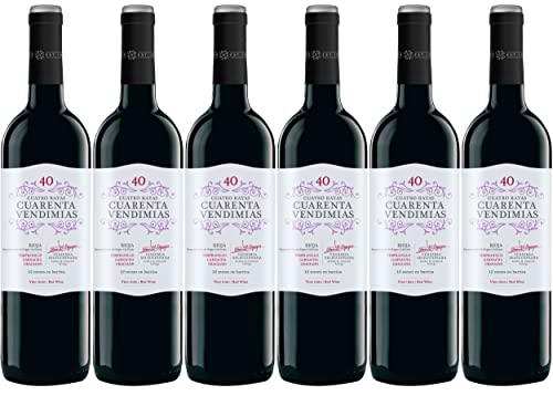 Cuarenta Vendimias. Vino Tinto D.O. Rioja - 6 Botellas x 750ml