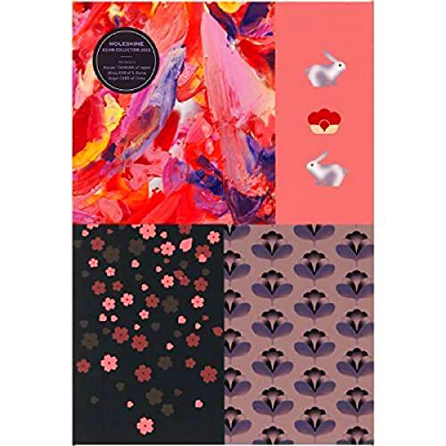 Moleskine - Cuaderno de Tela Temática Sakura, 2 Cuadernos del Año del Conejo