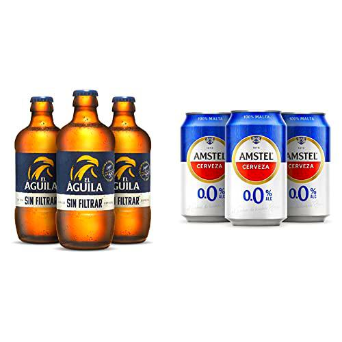 El Aguila Sin Filtrar Cerveza Lager Especial Caja 4 Pack Botella
