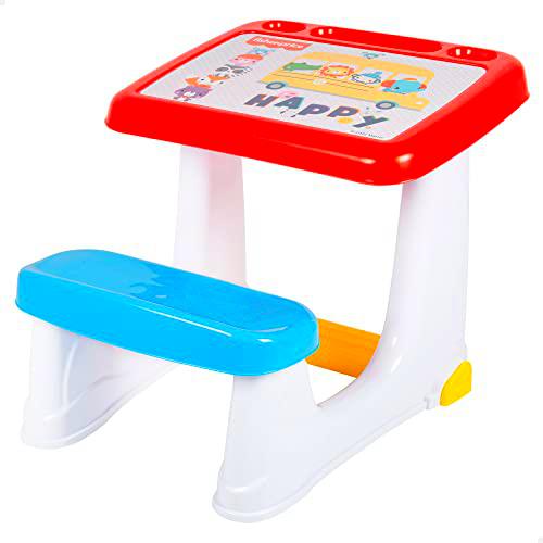 COLORBABY 77423 - Fisher-Price pupitre infantil, mesa y silla de estudio y aprendizaje para niños
