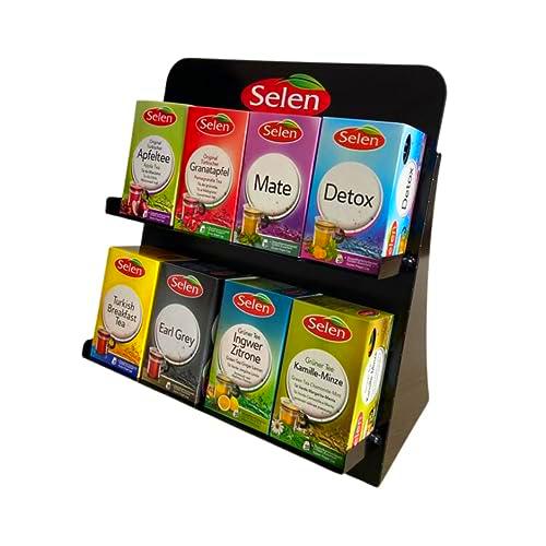 SELEN Expositor con 8 tés diferentes / 8x20=160 bolsitas de té