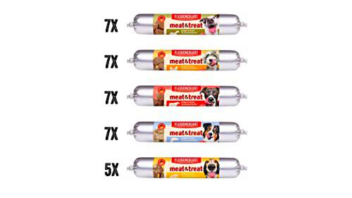 Fleischeslust Meat &amp; Treat Surtido Mixto de 33 x 80 g (7 búfalos