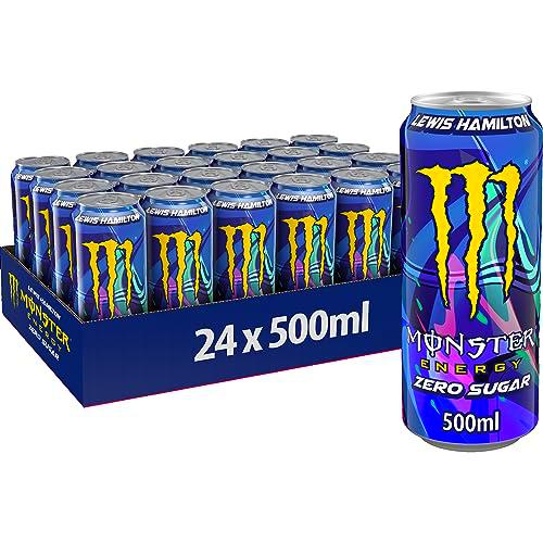 Monster Energy Lewis Hamilton Bebida Energética Sin Azúcar Sabor Melocotón y Nectarina Lata de 500 ml
