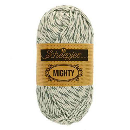 Scheepjes Mighty Yarn, Mezcla de algodón, 753 Glacier, 1x50g