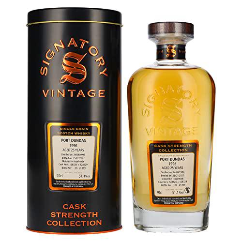 Signatory Vintage PORT DUNDAS 25 Years Old Cask Strength 1996 51,1% Vol