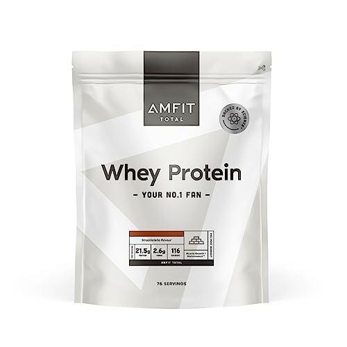 Marca Amazon - Amfit Nutrition Proteína de suero en polvo con sabor a stracciatella