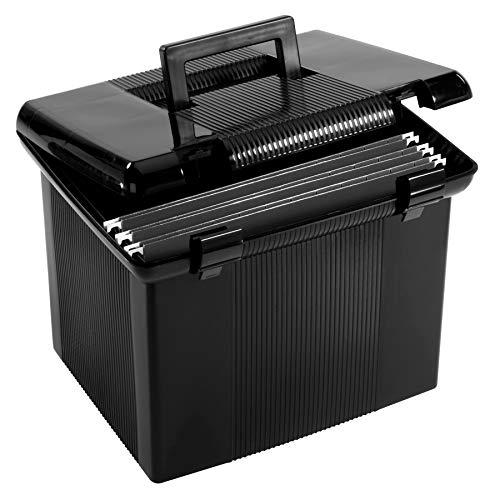 Pendaflex Caja de archivos portátil con rieles de archivo