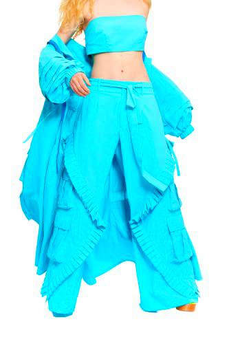 CHAOUICHE Pantalones Brazil, Azul, XXL