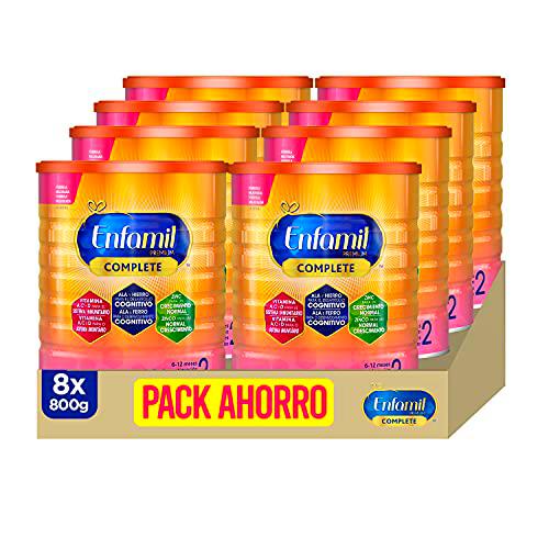 Enfamil Complete 2 - Fórmula Leche Infantil De Continuación Para Lactantes Bebés De 6 A 12 Meses