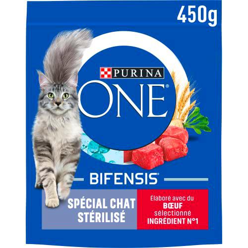 One Alimnt Gat Esterilizados Buey Trigo Bolsa 450