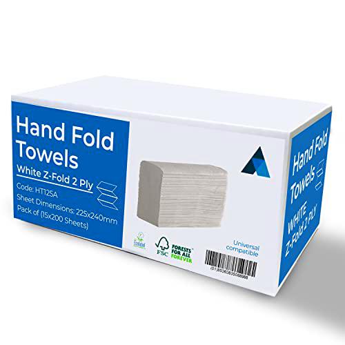 NationwidePaper Toalla de mano de papel plegable en Z