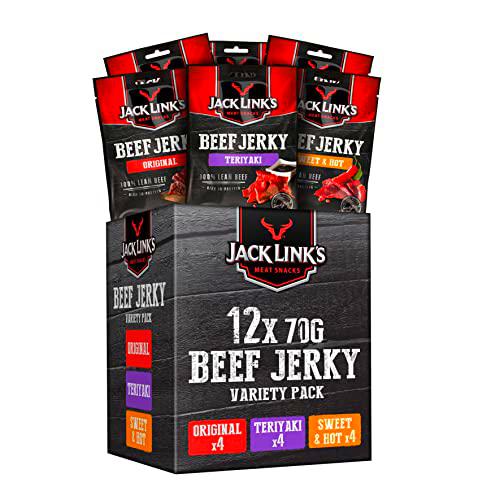 Jack Link's Beef Jerky Mixed Case 70 gr - 12 unidades (12 x 70 g)