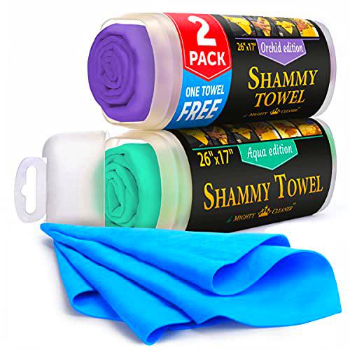 Mighty Cleaner Premium 2 unidades + 1 paño de gamuza gratis para secado de coche