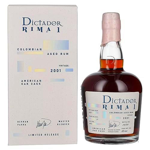 Dictador RIMA 1 21 Years Old AMERICAN OAK Cask Vintage 2001 44% Vol