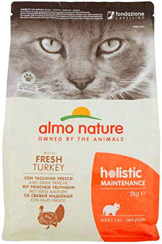Almo Nature Gato Seco Holístico con Pavo y Arroz, 2 Kg