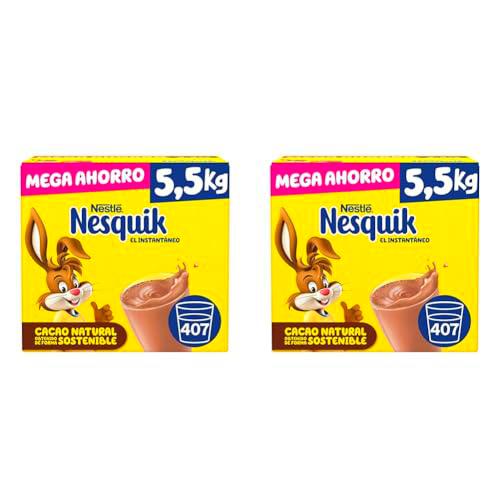 NESTLÉ NESQUIK Instantáneo Cacao Soluble 5.5kg Estuche (Paquete de 2)