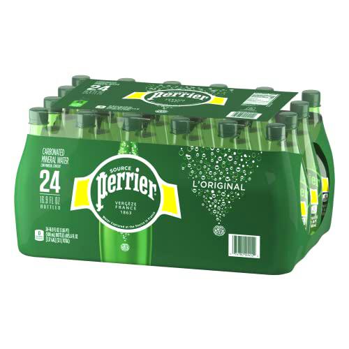 Perrier Agua Mineral Natural con Gas, 4 Packs de 6 x 50 cl