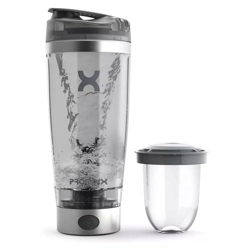 Promixx Pro Shaker Bottle - Recargable, potente para batidos de proteínas suaves